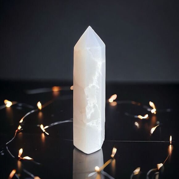 No Brand Other - Milk Quartz Crystal Tower Meditation Stone